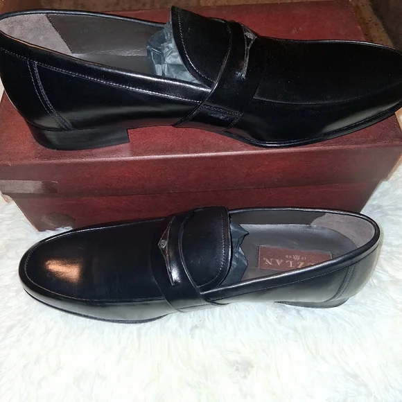 Mezlan Black Slip-On Loafers with Sleek Design Italian Loafers: Milani – Mezlan main image 3